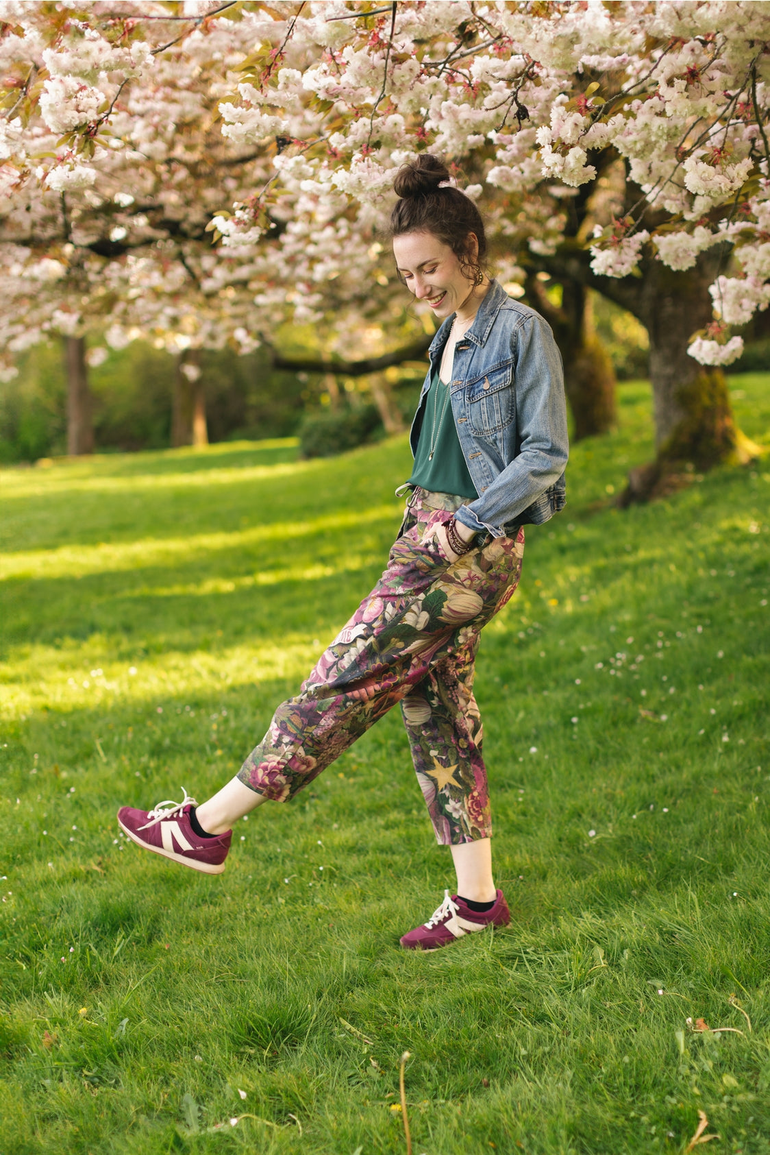 Market Of Stars - ‘Make A Wish’ Linen Bamboo Cropped Boho Artist Pant - Wishbone Dandelion - LAST PAIR