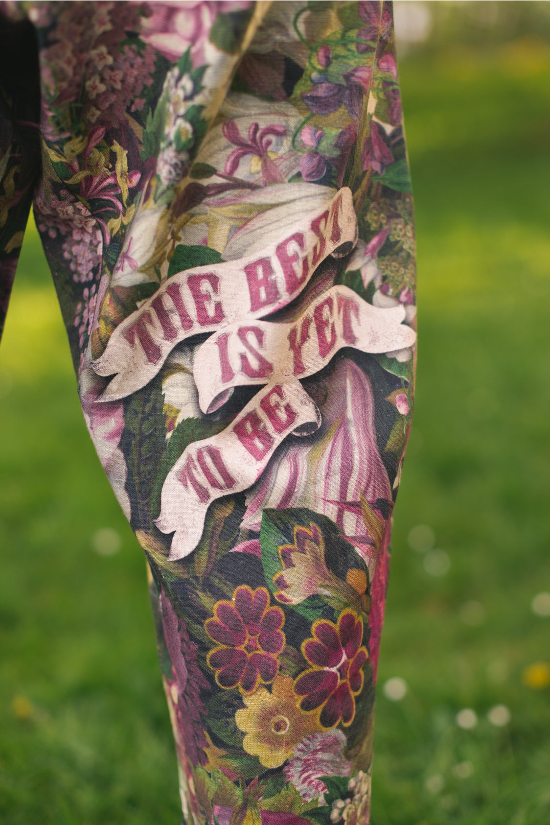 Market Of Stars - ‘Make A Wish’ Linen Bamboo Cropped Boho Artist Pant - Wishbone Dandelion - LAST PAIR