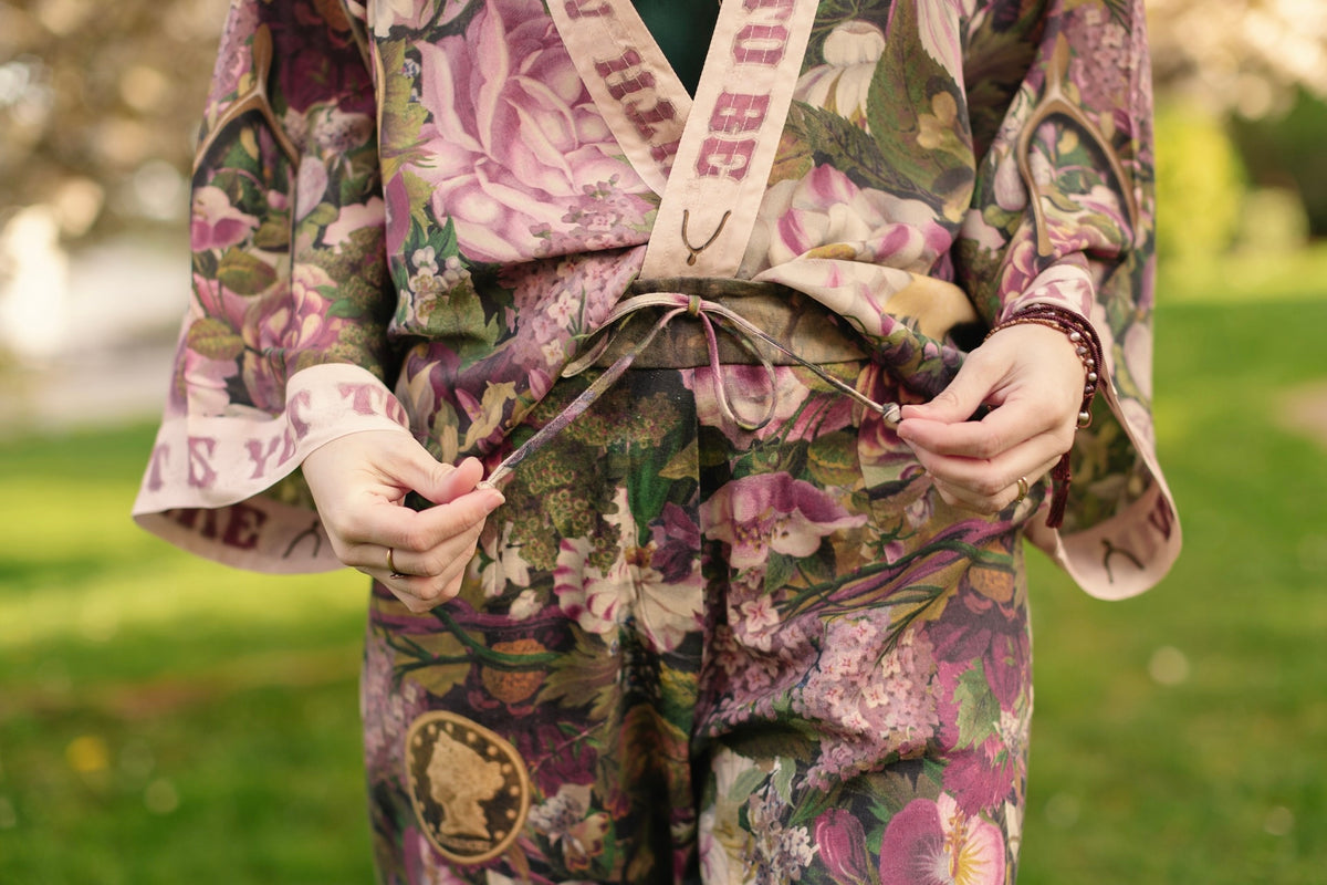 Market Of Stars - ‘Make A Wish’ Linen Bamboo Cropped Boho Artist Pant - Wishbone Dandelion - LAST PAIR