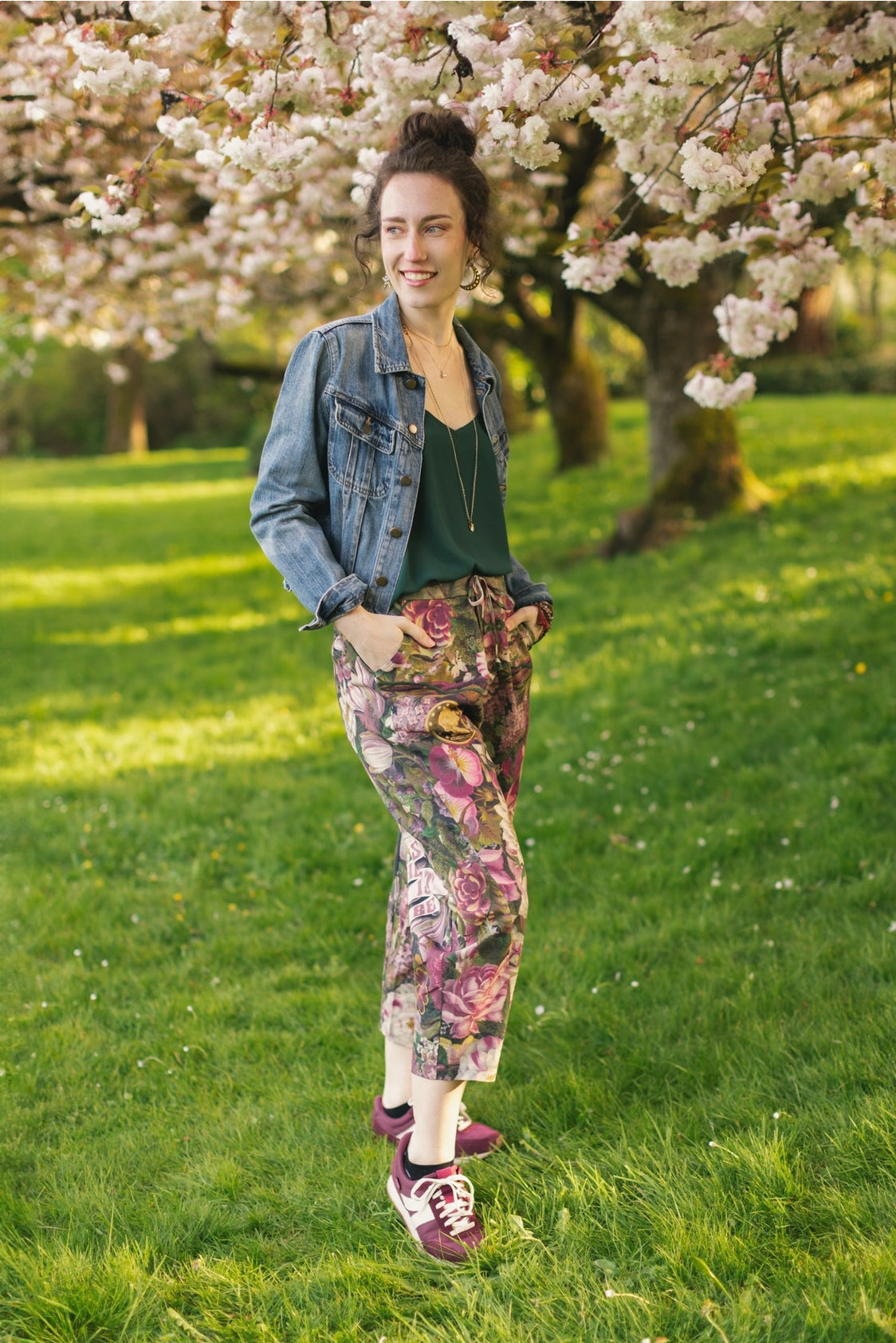 Market Of Stars - ‘Make A Wish’ Linen Bamboo Cropped Boho Artist Pant - Wishbone Dandelion - LAST PAIR