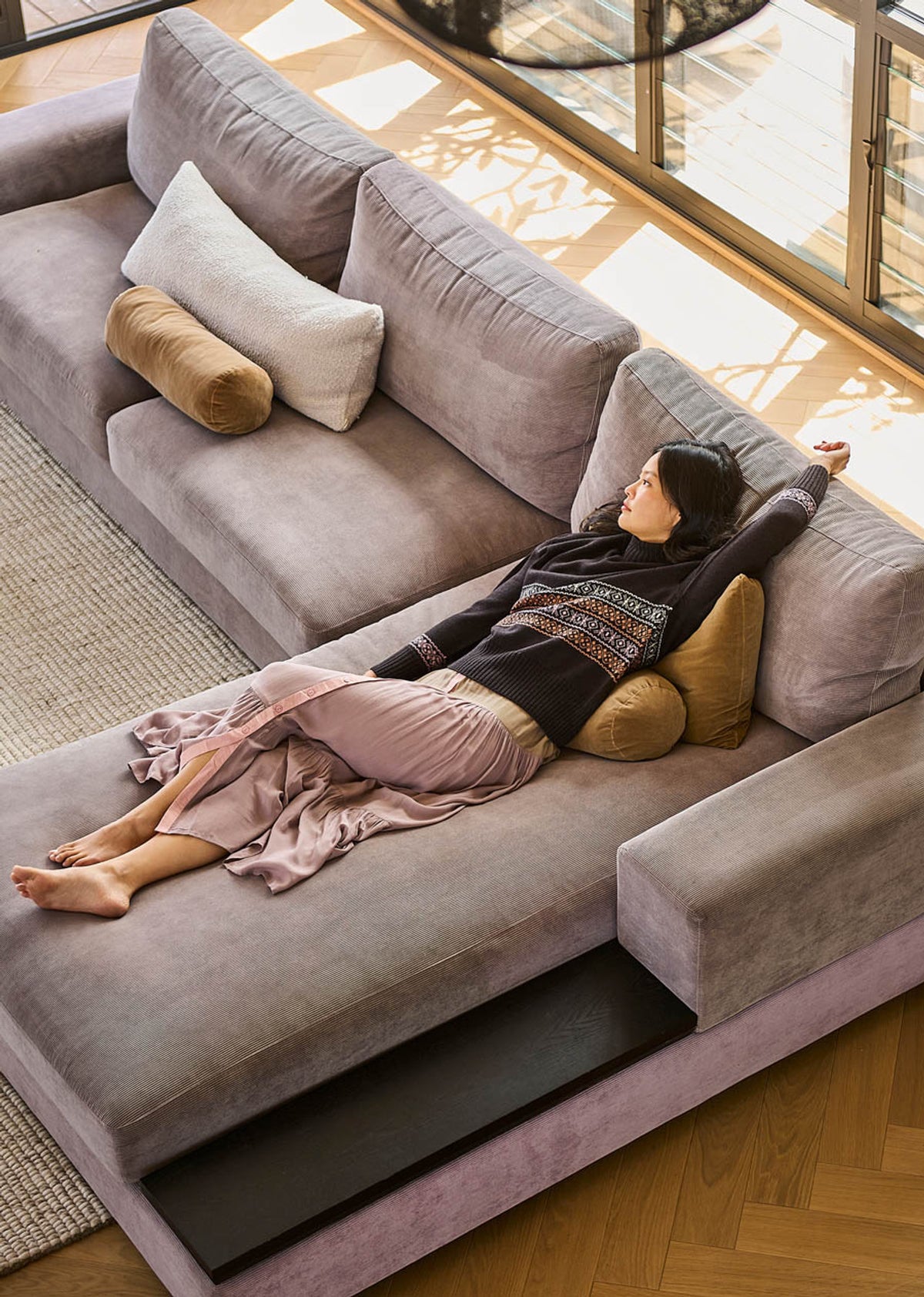 UIMI ‘Aspen’ Nordic Pattern Australian Merino Jumper - Liquorice - LAST ONE - Size M