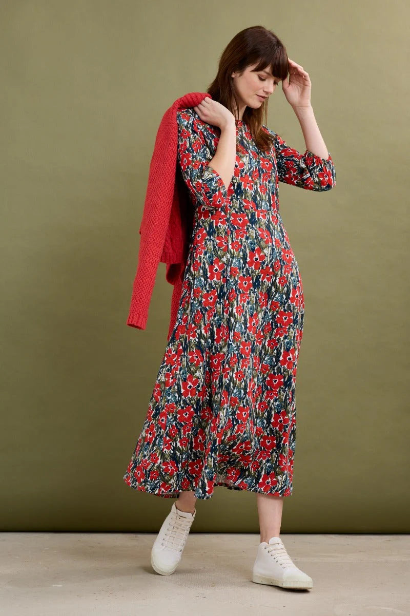 Seasalt Cornwall ‘Pellar’ Dress - Marsh Marigold Chalk