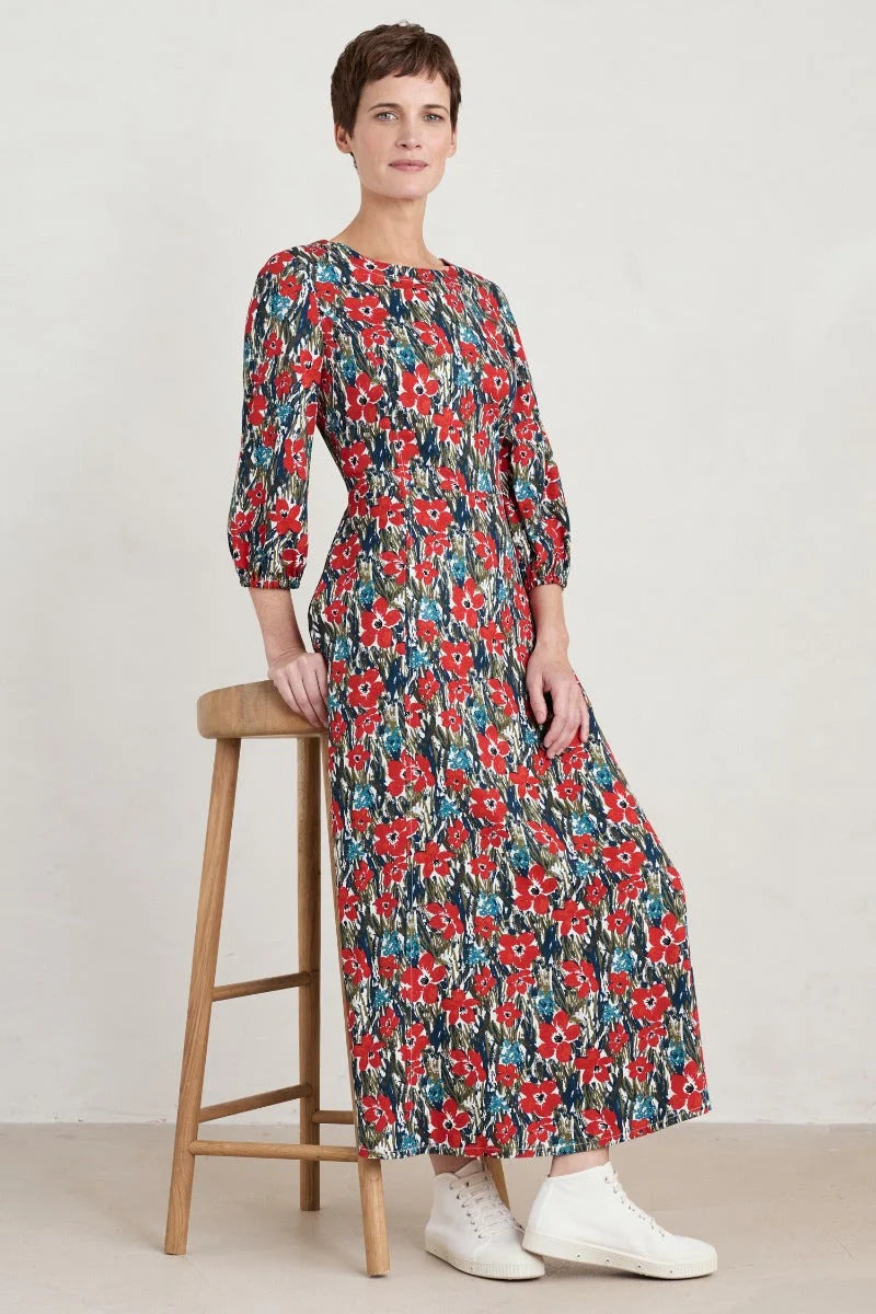 Seasalt Cornwall ‘Pellar’ Dress - Marsh Marigold Chalk