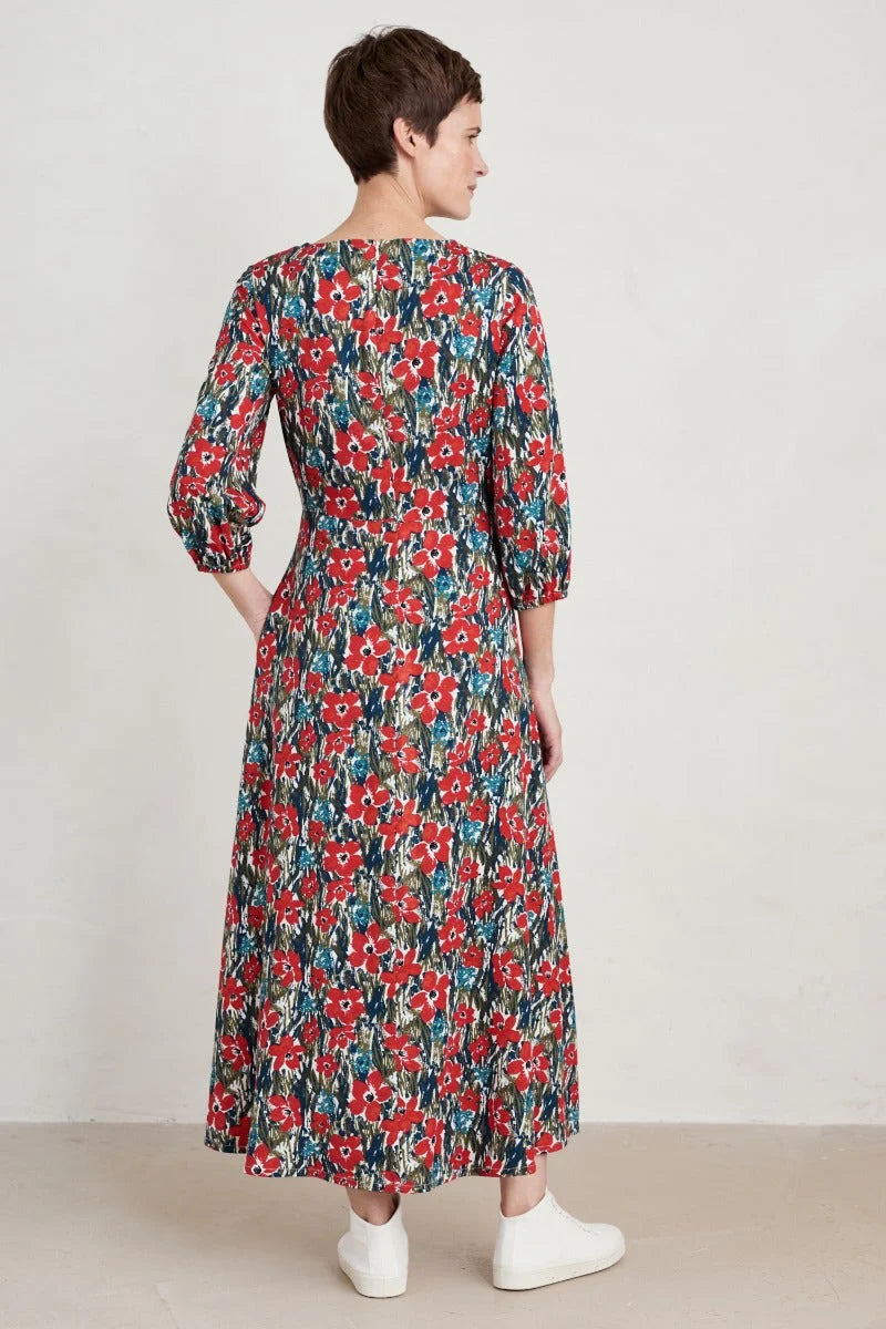 Seasalt Cornwall ‘Pellar’ Dress - Marsh Marigold Chalk