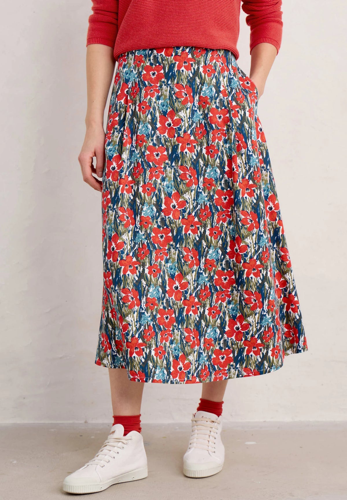 Seasalt Cornwall ‘Pellar’ Dress - Marsh Marigold Chalk