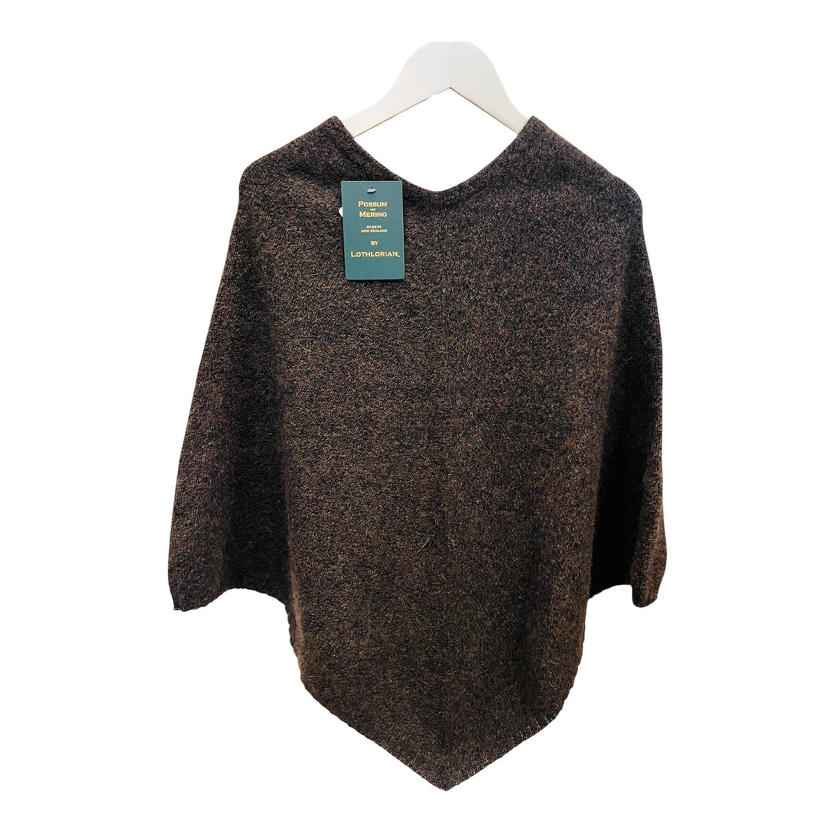 Lothlorian New Zealand Possum & Merino Plain Poncho - Various Colours