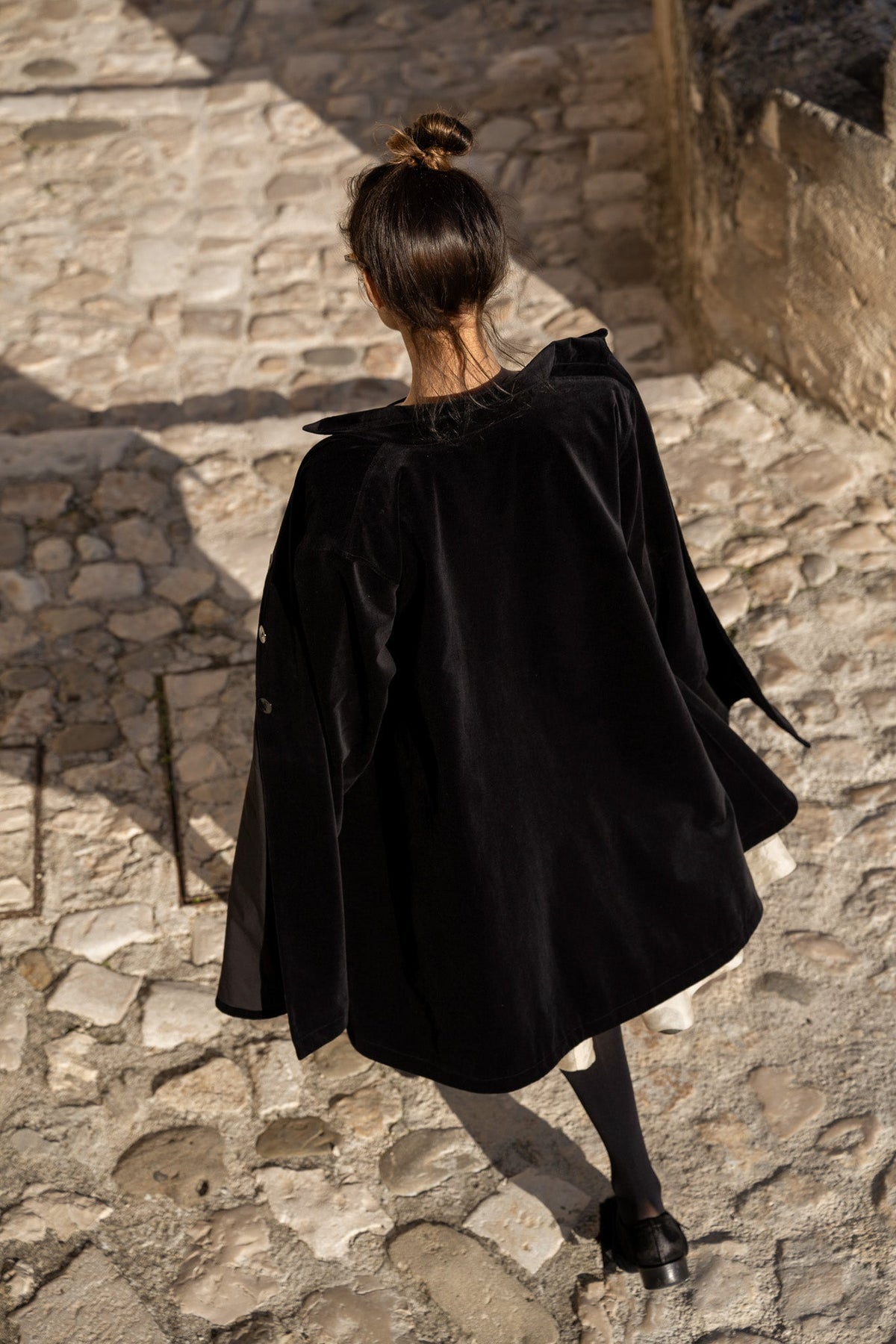 Meg By Design - DeVille Coat Cotton Velvet - Black