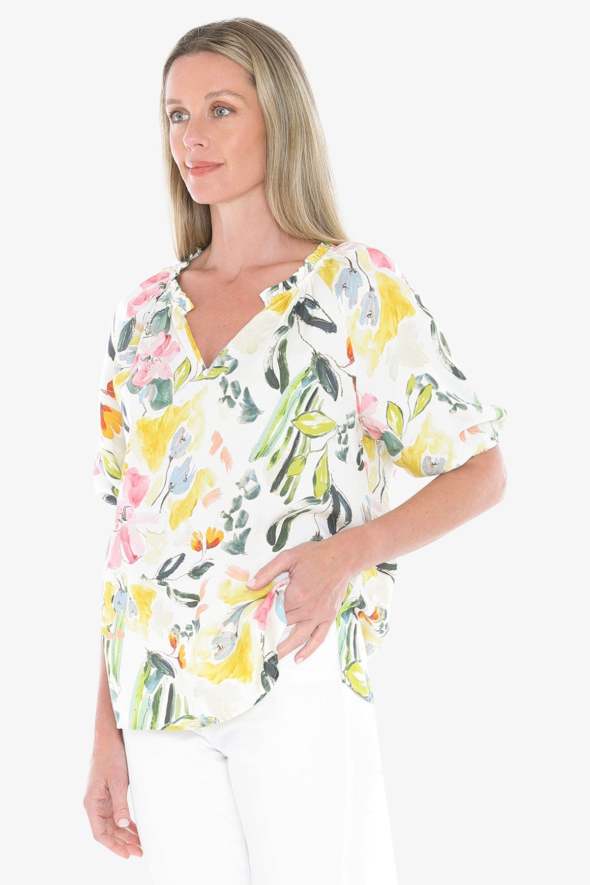 JUMP Clothing - Wildflower Top - Ivory