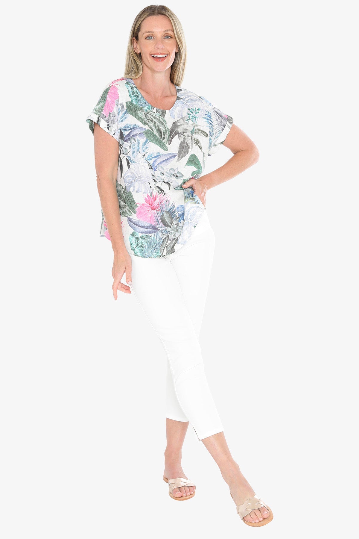 JUMP Clothing - Dusk Jungle Top - Multi