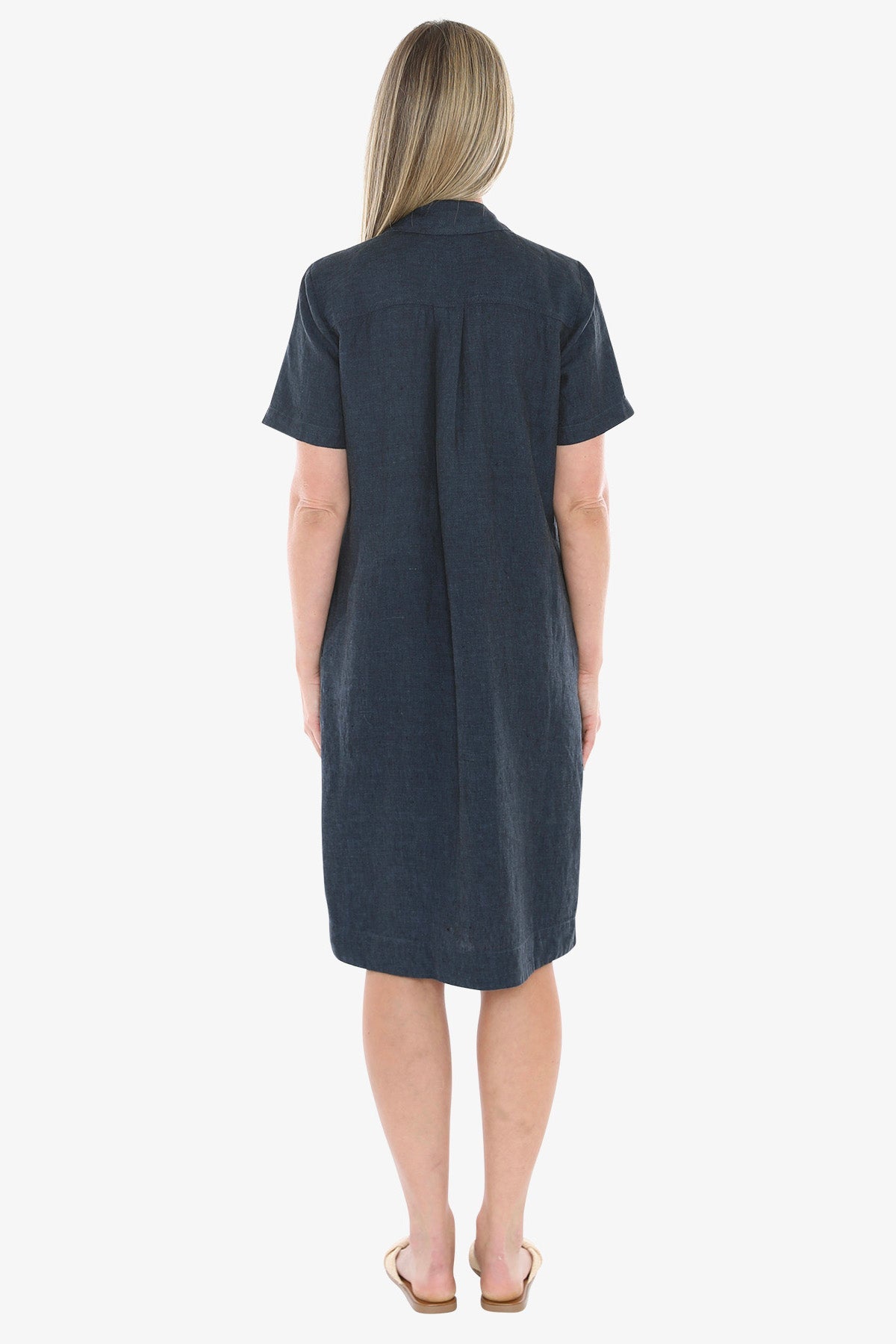 JUMP Clothing - Pocket Linen Dress - Steel