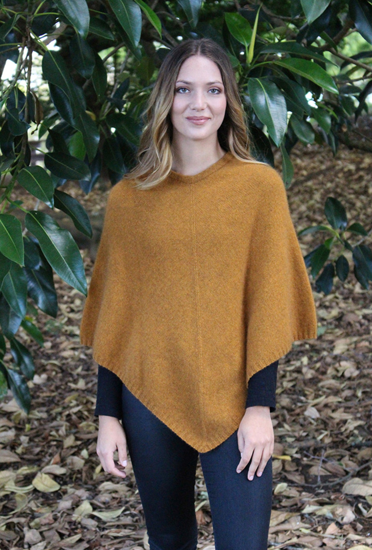 Lothlorian New Zealand Possum & Merino Plain Poncho - Various Colours