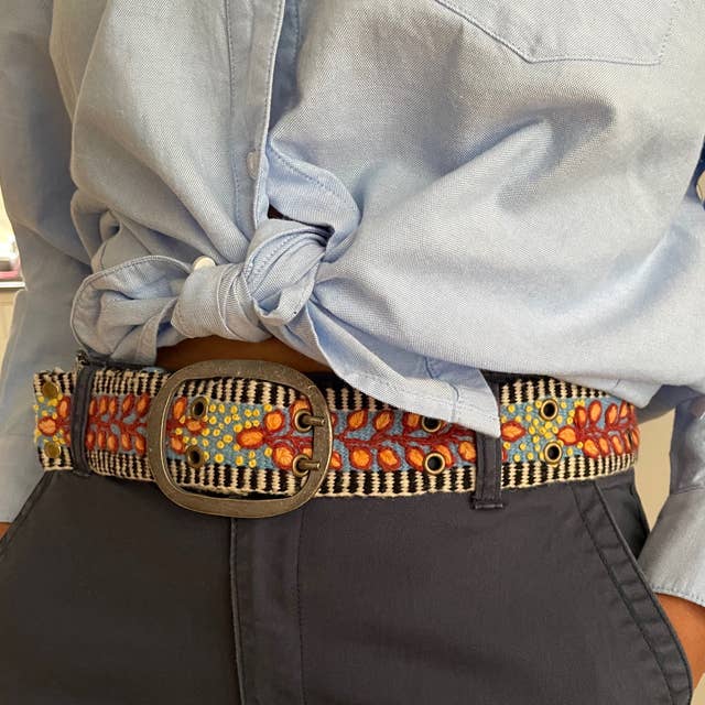 Jenny Krauss - Growing Season - Floral Embroidered Wool Belt
