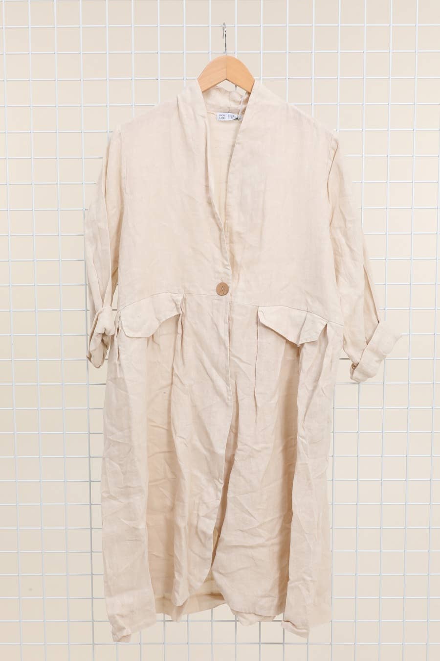 Italian Linen Jacket W Pockets