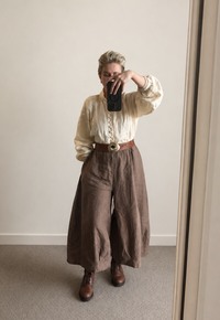 Montaigne - Eadie - French Linen Pants with Drawstring