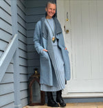 Ecolena Italian 80% Boiled Wool Long Coat - One Size Fits 10-18 - Various Colours