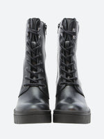 Fly London 'Tiel' Lace Up Leather Ankle Boots - Black