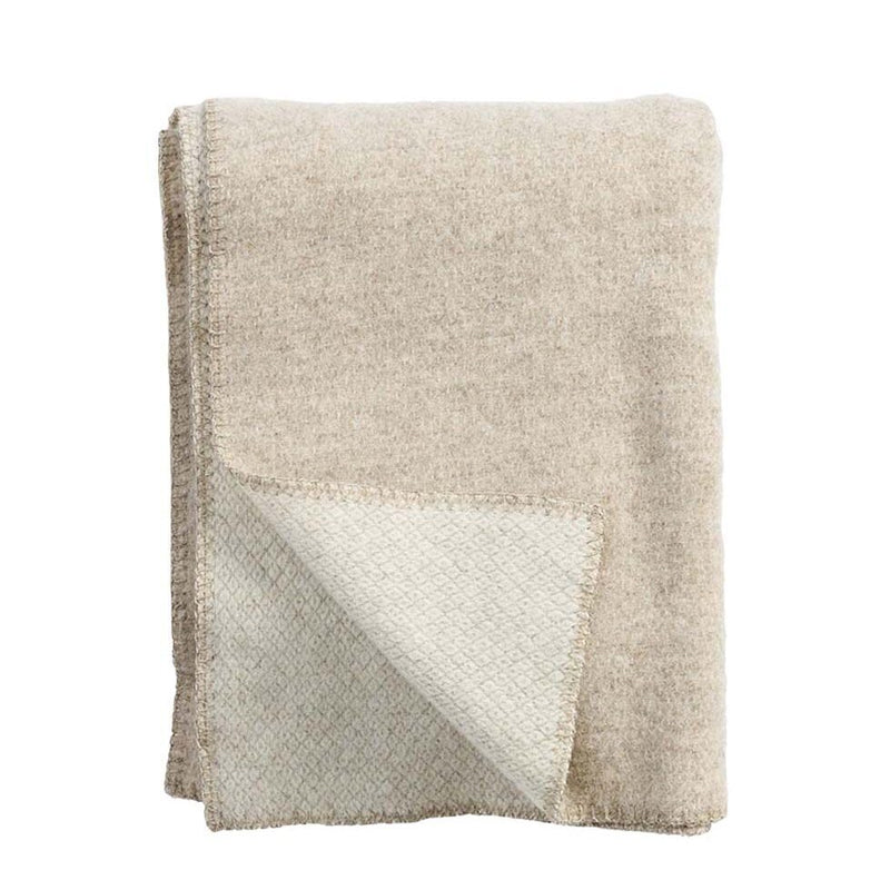 Klippan ‘Peak’ Merino Wool Blanket - LAST ONE - Beige