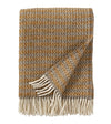 Klippan ‘Curve’ Lambs Wool Blanket - Caramel