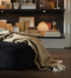 Klippan ‘Curve’ Lambs Wool Blanket - Caramel