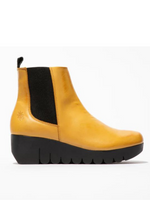 Fly London 'Vaze' Chelsea Leather Ankle Boots - Mustard