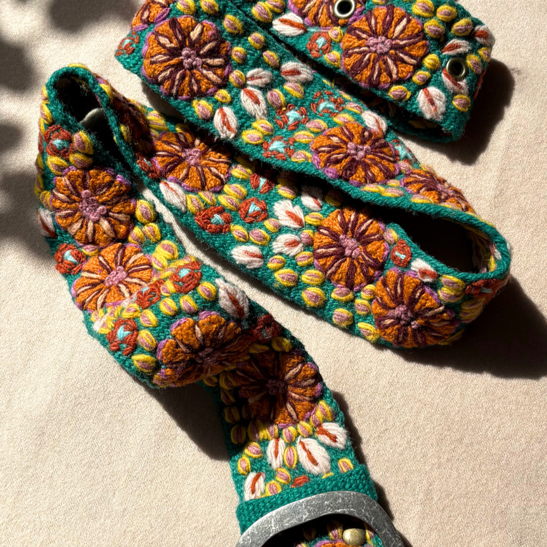 Jenny Krauss - Autumn Sonata - Handmade Embroidered Wool Belt