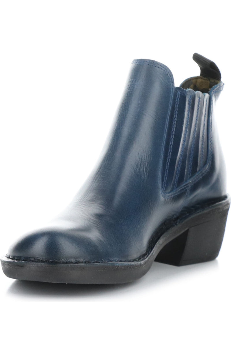 Fly London ‘Moof' Leather Ankle Boots - Royal Blue