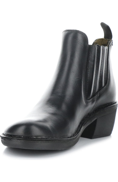 Fly London ‘Moof' Leather Ankle Boots - Black