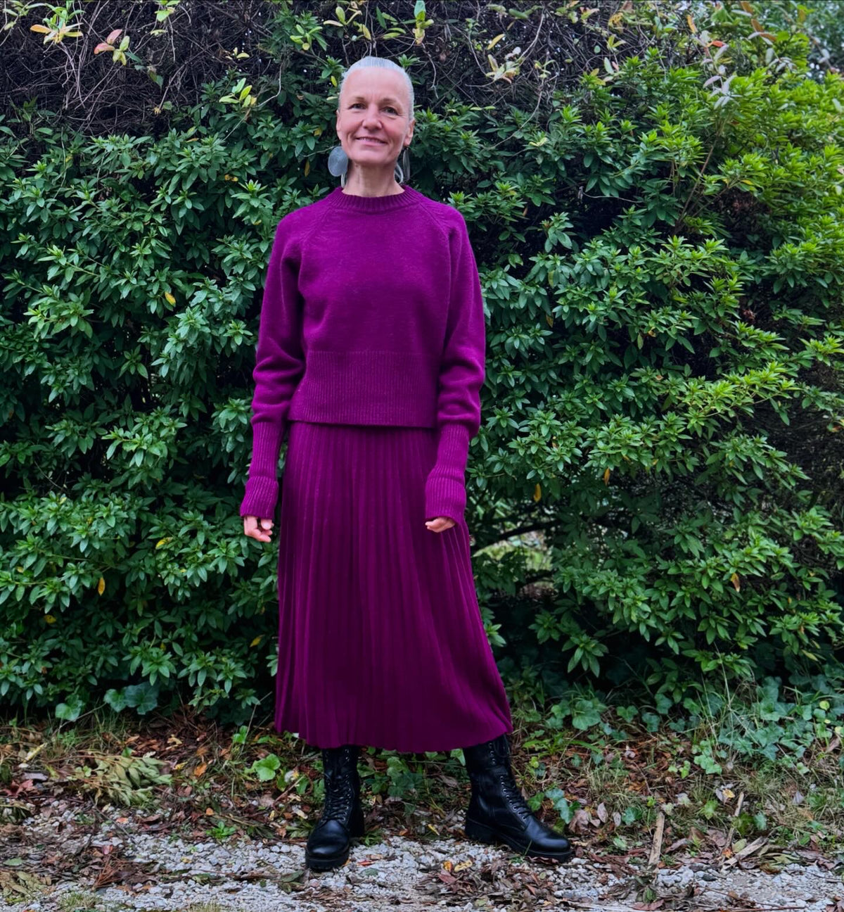 Italian ‘Rehana’ Cashmere Merino Mix Pleated Skirt - Various Colours