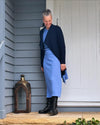 Royal Merino Rib Coat - Light Navy - LAST - Size S