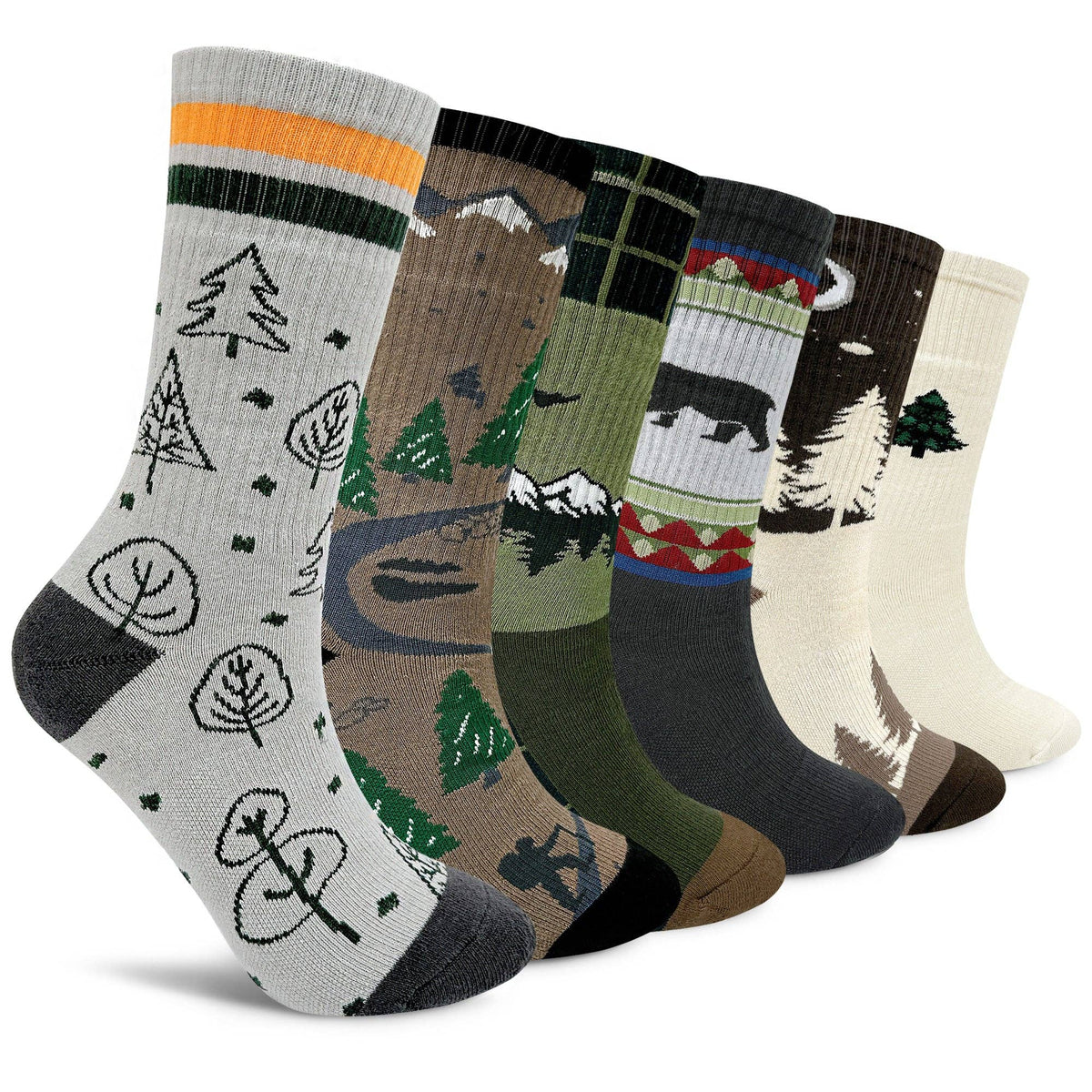 Women's Crew Cushioned Hiking  Cotton Socks