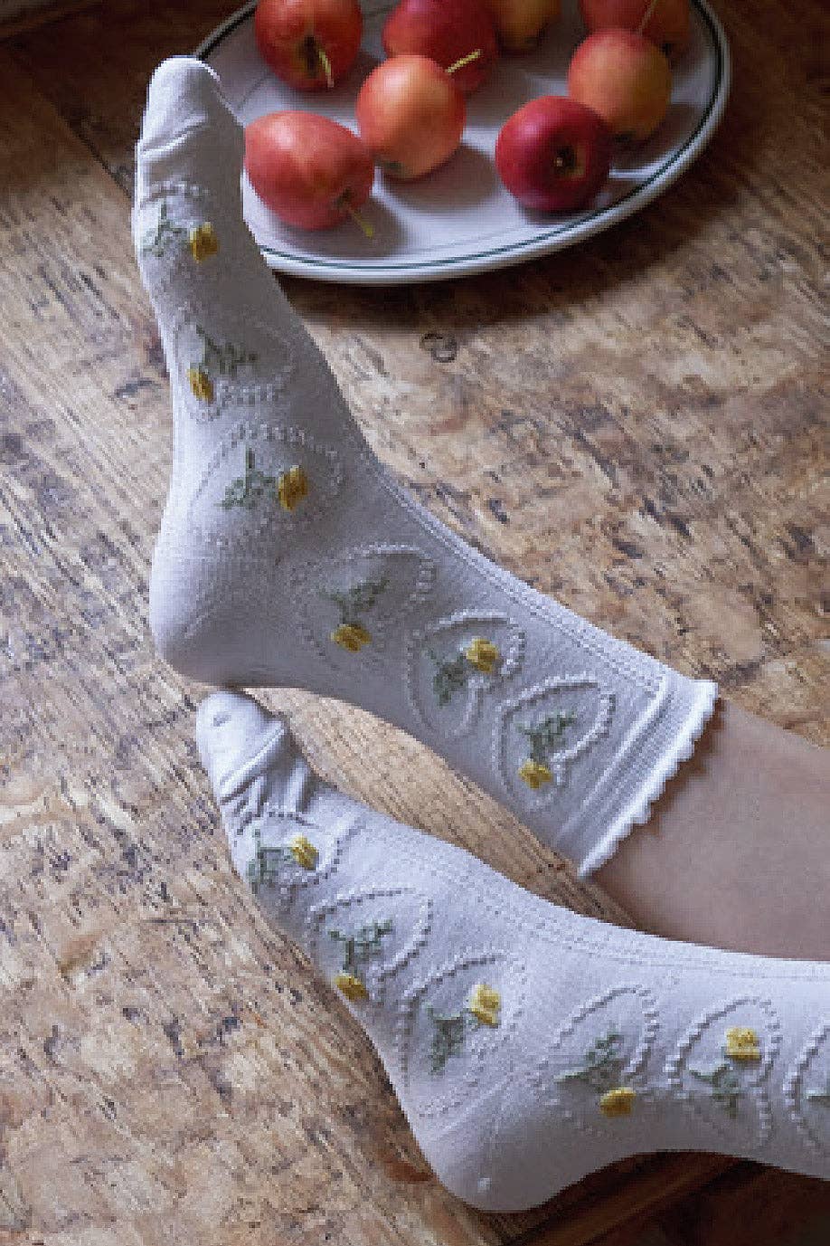 Women's Crew Heart Multi Flower Socks