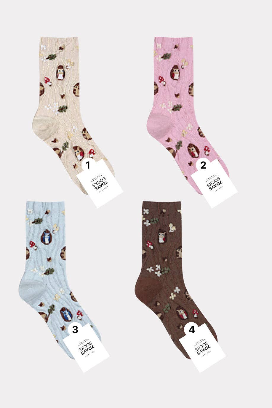 Women's Crew Owl Socks
