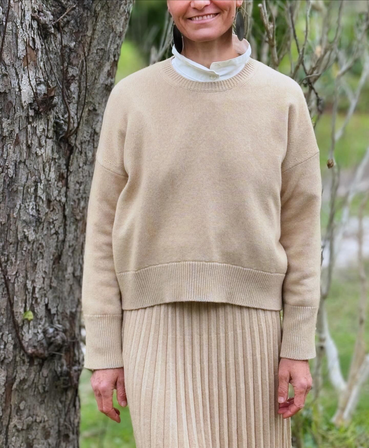 Italian ‘Elena’ Cashmere Mix Crewneck Sweater - Various Colours