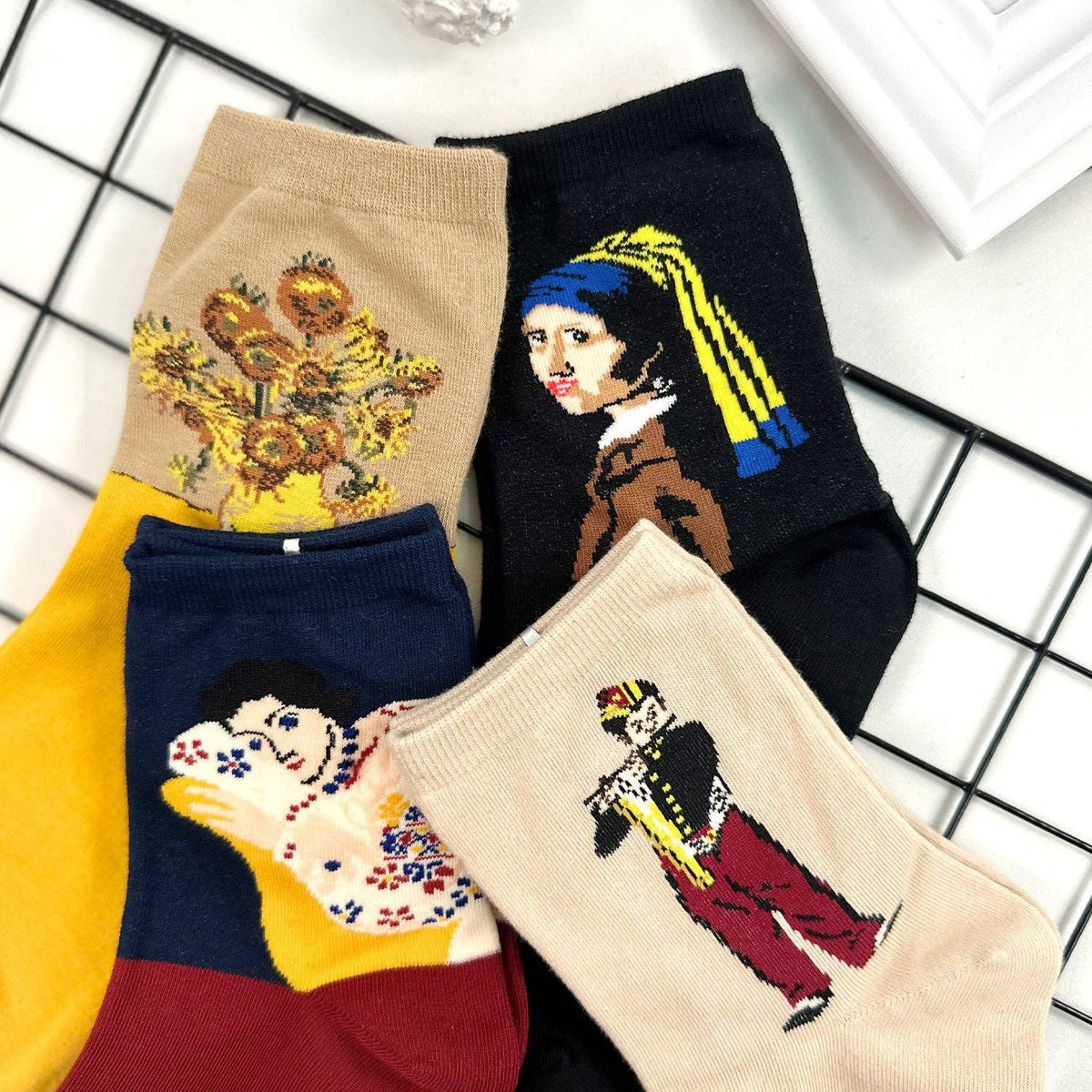 Women's Crew Famous Painting 2 Socks