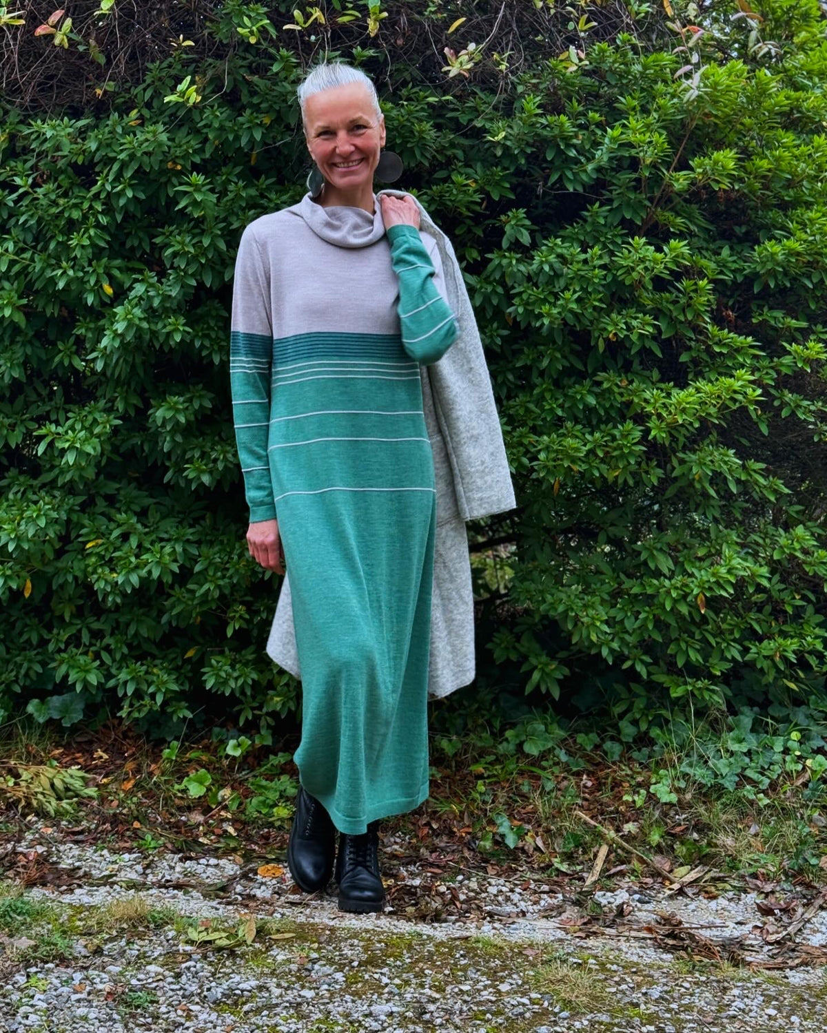 Royal Merino Stripe Sweater Dress - Various Colours