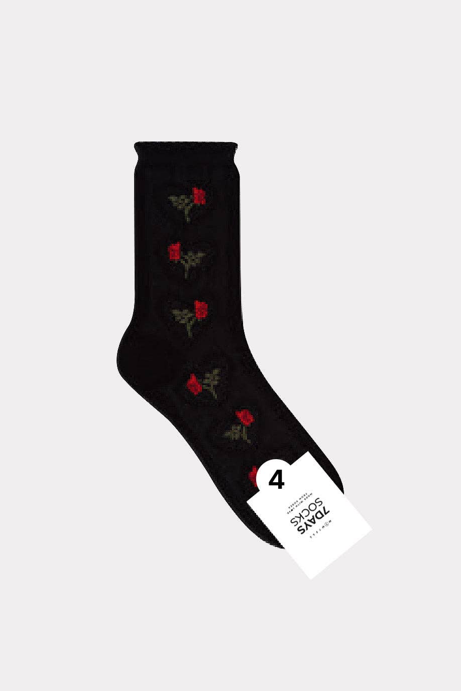 Women's Crew Heart Multi Flower Socks