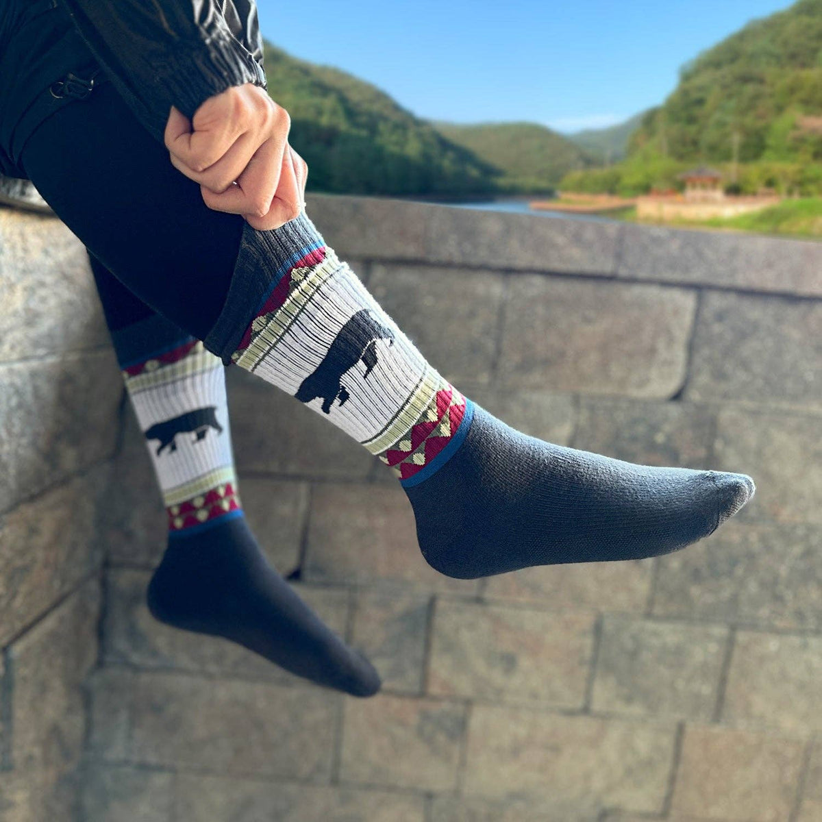 Women's Crew Cushioned Hiking  Cotton Socks