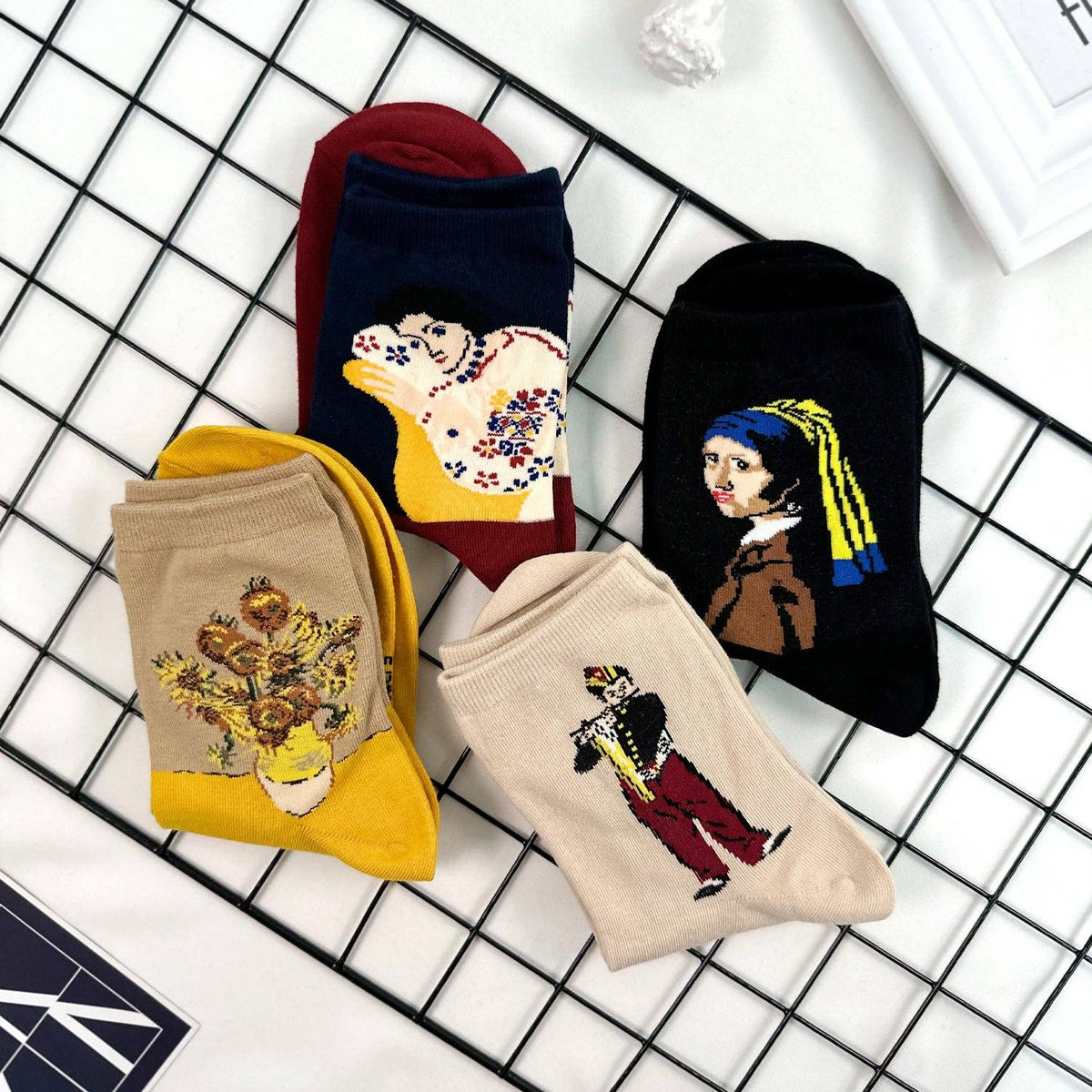 Women's Crew Famous Painting 2 Socks