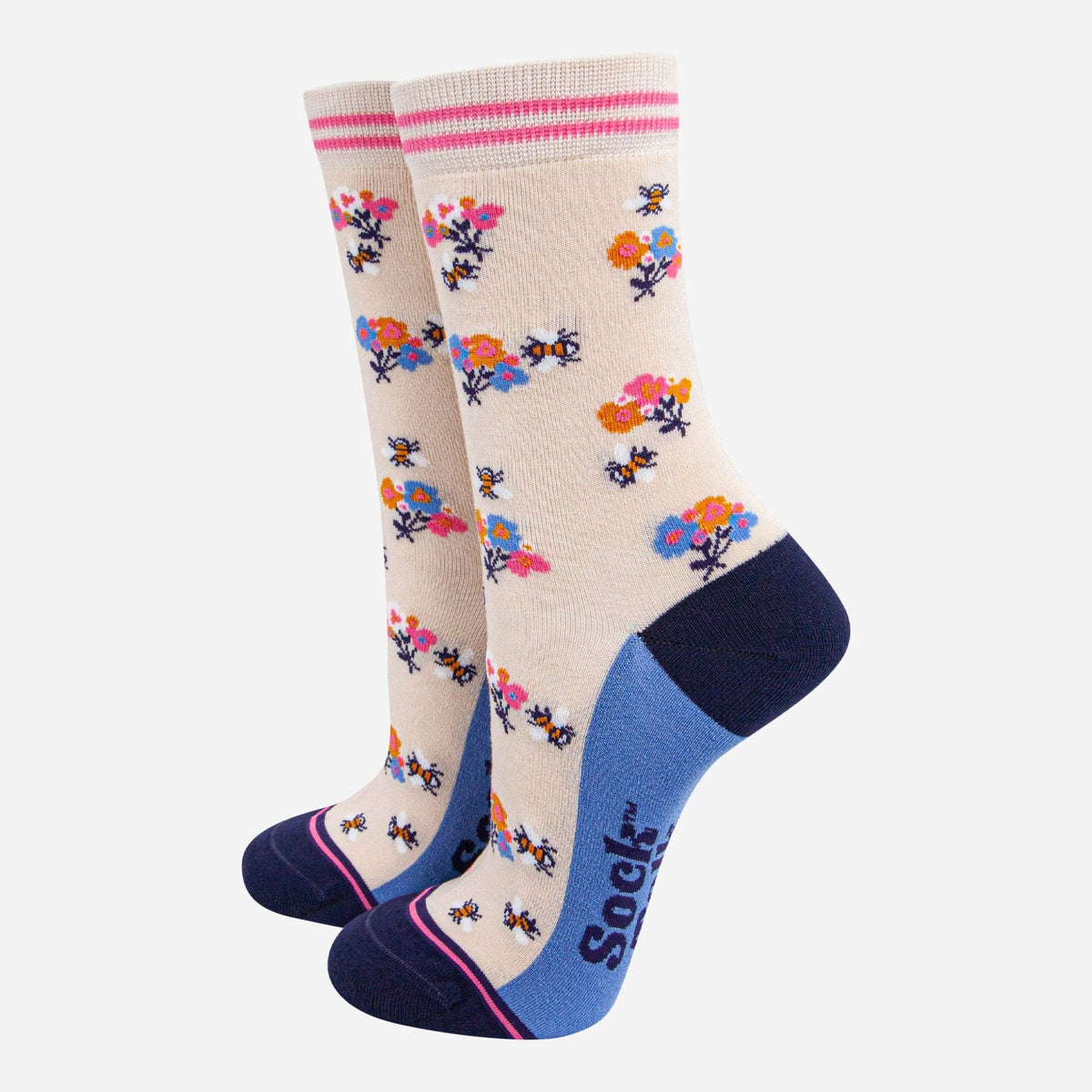 Women's Socks -Thanks A Banch - Gift Box- Multi Floral