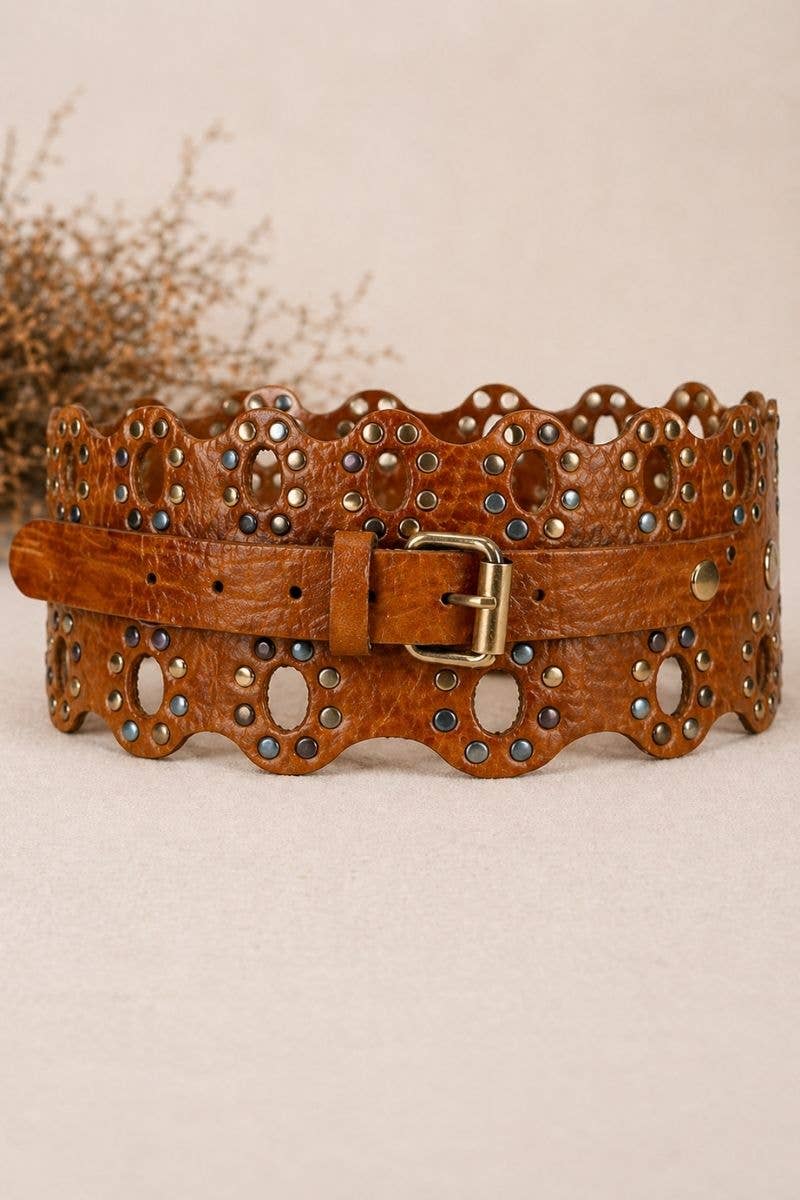 Draco - Sasha Leather Belt - Light Brown