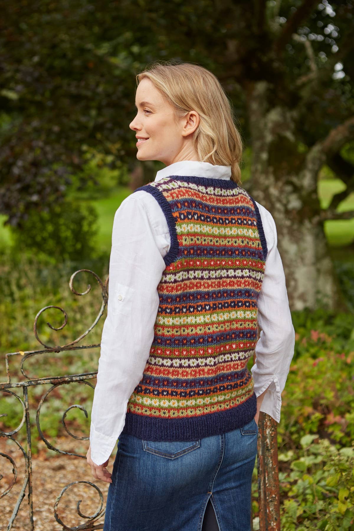 Colorado – Fair Isle Wool Sleeveless Knit Vest