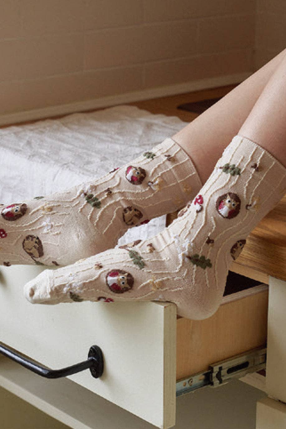 Women's Crew Owl Socks