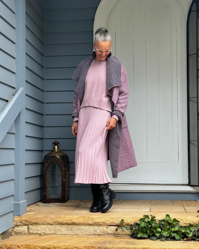 Ecolena Italian 80% Boiled Wool Long Coat - One Size Fits 10-18 - Various Colours