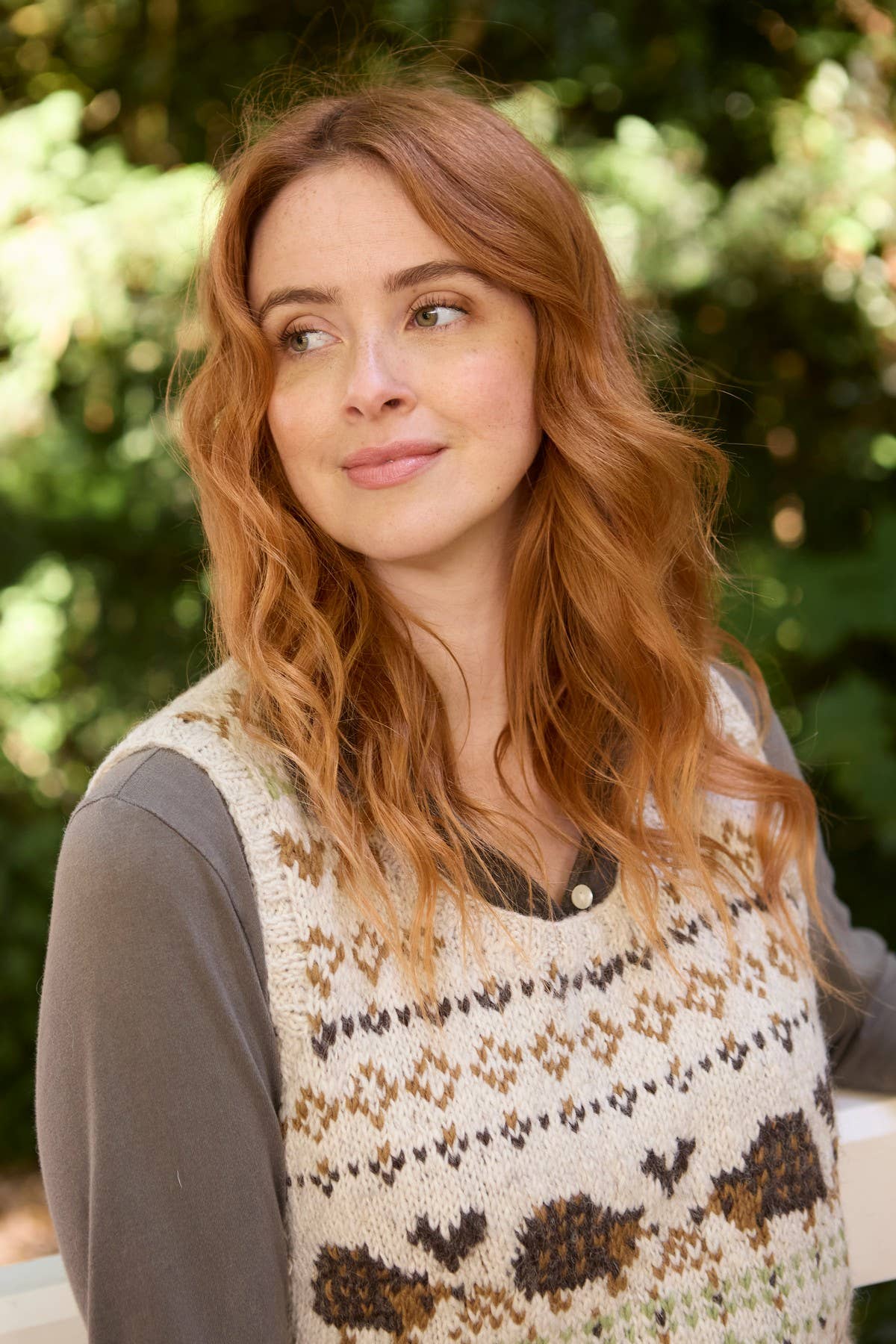 Hedgehog - Knit Vest – Hand Embroidered Wool