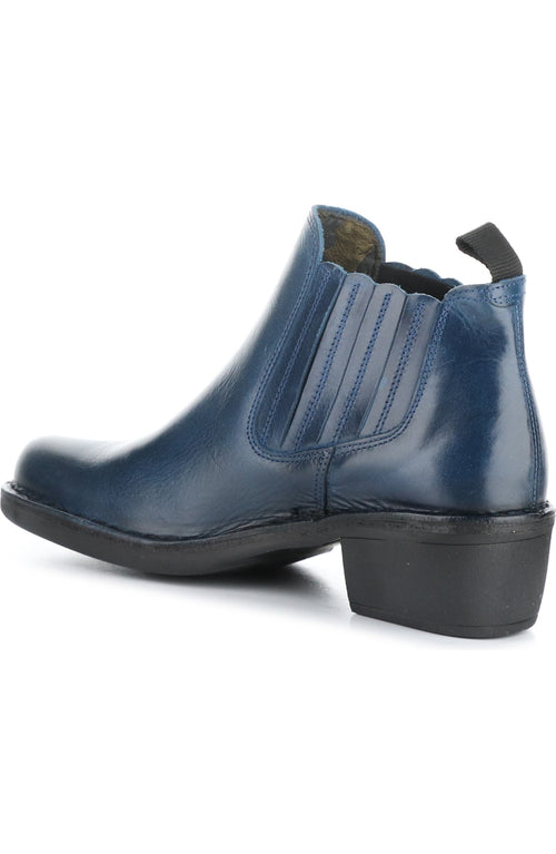 Fly London ‘Moof' Leather Ankle Boots - Royal Blue