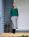 Royal Merino Rib Wrap V Jumper - Various Colours