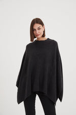 Tirelli V Detail Oversized Knit (Freesize) - Charcoal