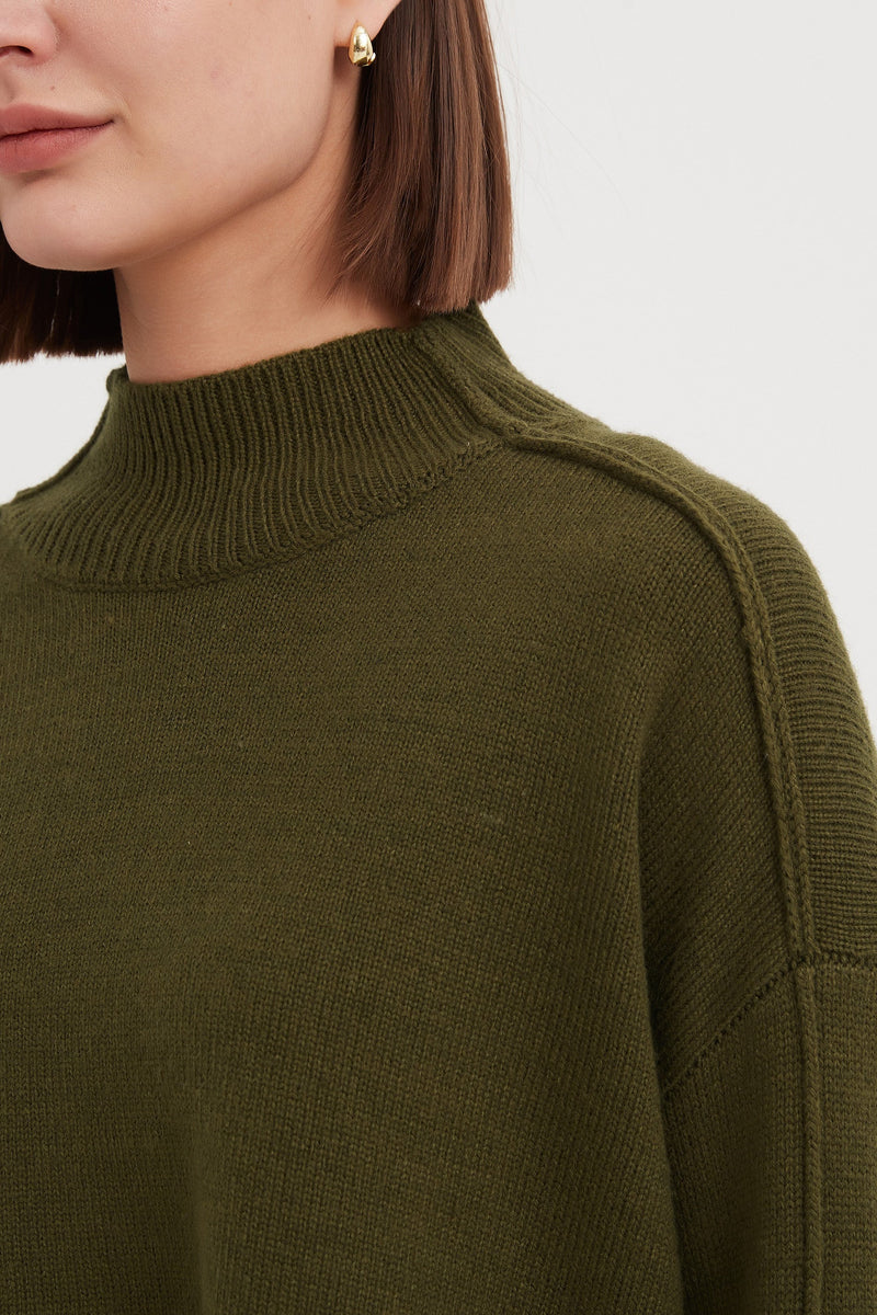 Tirelli Turtle Neck Boxy Knit - Various Colours