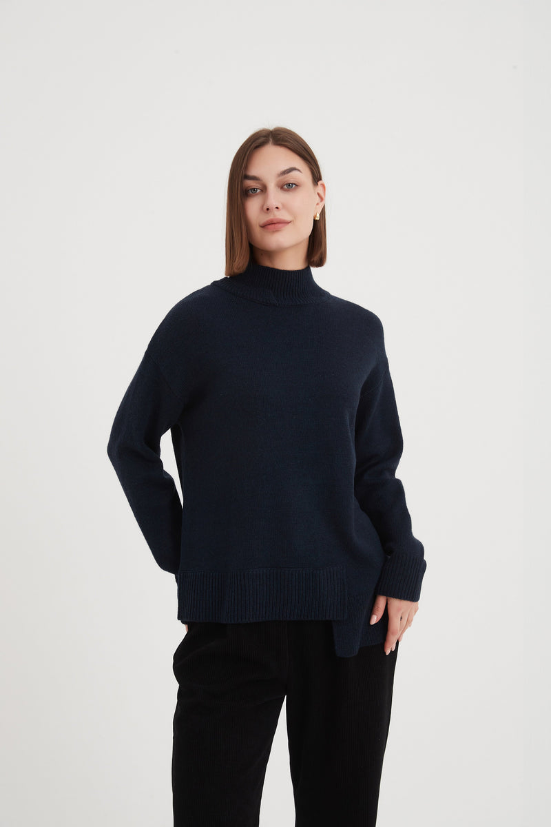 Tirelli Asymmetric Hem Knit - Various Colours