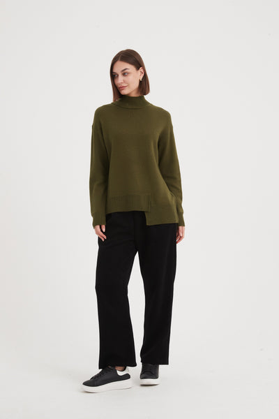 Tirelli Asymmetric Hem Knit - Various Colours – Ecolena